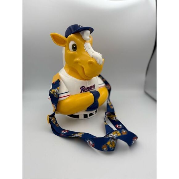TEXAS RANGERS CAPTAIN Pony Popcorn Bucket Lanyard MLB Baseball Stadium Exclusive - Picture 4 of 6